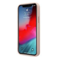 Заредете изображение във визуализатора на галерията – Guess GUHCP12LRSAVSRG iPhone 12 Pro Max 6,7" różowy/pink hardcase Saffiano Vintage Script - TopMag
