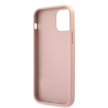 Заредете изображение във визуализатора на галерията – Guess GUHCP12LRSAVSRG iPhone 12 Pro Max 6,7" różowy/pink hardcase Saffiano Vintage Script - TopMag
