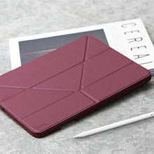 Заредете изображение във визуализатора на галерията – UNIQ etui Moven iPad 10.2" (2021/2020/2019) bordowy/burgundy - TopMag
