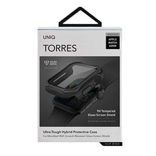 Заредете изображение във визуализатора на галерията – UNIQ etui Torres Apple Watch Series 4/5/6/SE 40mm. czarny/midnight black - TopMag
