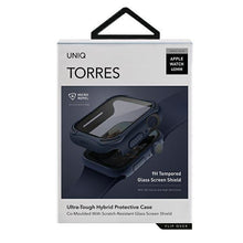Заредете изображение във визуализатора на галерията – UNIQ etui Torres Apple Watch Series 4/5/6/SE 40mm. niebieski/nautical blue - TopMag
