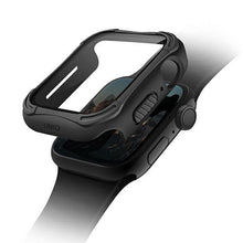 Заредете изображение във визуализатора на галерията – UNIQ etui Torres Apple Watch Series 4/5/6/SE 44mm. czarny/midnight black - TopMag

