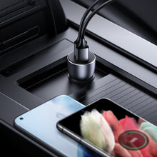 Заредете изображение във визуализатора на галерията – Ugreen fast car charger 2x USB 36W Quick Charge SCP FCP AFC gray (CD213 10144) - TopMag
