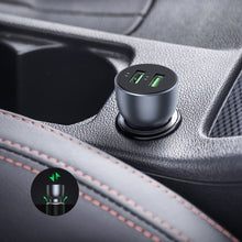 Заредете изображение във визуализатора на галерията – Ugreen fast car charger 2x USB 36W Quick Charge SCP FCP AFC gray (CD213 10144) - TopMag
