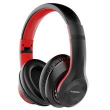 Заредете изображение във визуализатора на галерията – Ausdom wireless over-ear headphones Bluetooth 5.0 ANC (active noise cancellation) black-red (ANC10) - TopMag
