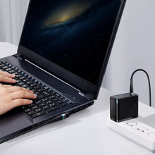 Заредете изображение във визуализатора на галерията – Baseus Zinc Magnetic Series Lenovo Laptop Charging Cable USB Type C to DC Round Port(5,5 x 2,5mm) 100W 2m black (CATXC-X01) - TopMag
