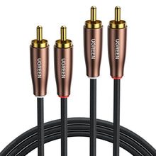 Заредете изображение във визуализатора на галерията – Ugreen stereo audio cable 2xRCA 3m brown (AV199 50135) - TopMag
