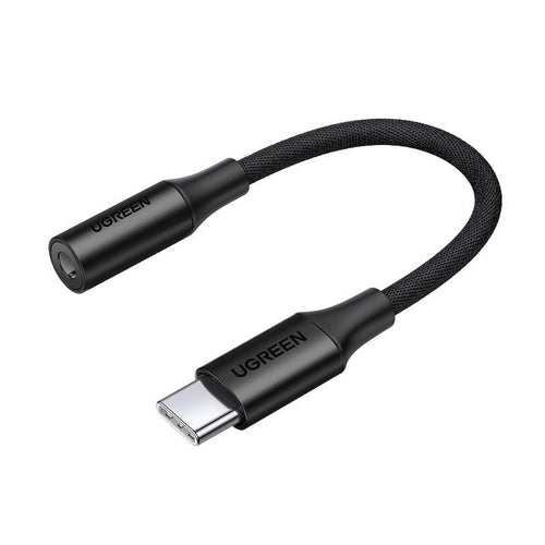 Ugreen headphone adapter with 3.5 mm mini jack to USB Type C 10 cm black (AV161 50631) - TopMag