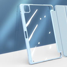 Заредете изображение във визуализатора на галерията – Dux Ducis Toby armored tough Smart Cover for iPad Pro 12.9'' 2021 with a holder for Apple Pencil blue - TopMag

