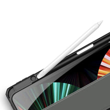 Заредете изображение във визуализатора на галерията – Dux Ducis Toby armored tough Smart Cover for iPad Pro 12.9'' 2021 with a holder for Apple Pencil black - TopMag
