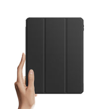 Заредете изображение във визуализатора на галерията – Dux Ducis Toby armored tough Smart Cover for iPad Pro 12.9'' 2021 with a holder for Apple Pencil black - TopMag
