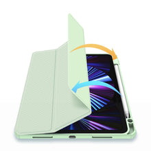 Заредете изображение във визуализатора на галерията – Dux Ducis Toby armored tough Smart Cover for iPad Pro 11'' 2021 with a holder for Apple Pencil green - TopMag
