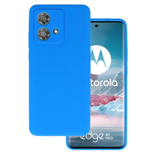 Заредете изображение във визуализатора на галерията – Silicone Lite Case for Motorola Edge 40 Neo 5G blue
