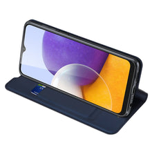 Заредете изображение във визуализатора на галерията – Dux Ducis Skin Pro Bookcase type case for Samsung Galaxy A22 5G blue - TopMag
