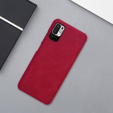 Заредете изображение във визуализатора на галерията – Nillkin Qin leather holster cover for Xiaomi Redmi Note 10 5G brown - TopMag
