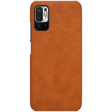Заредете изображение във визуализатора на галерията – Nillkin Qin leather holster cover for Xiaomi Redmi Note 10 5G brown - TopMag
