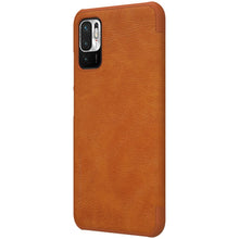 Заредете изображение във визуализатора на галерията – Nillkin Qin leather holster cover for Xiaomi Redmi Note 10 5G brown - TopMag
