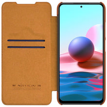 Заредете изображение във визуализатора на галерията – Nillkin Qin leather holster cover for Xiaomi Redmi Note 10 5G brown - TopMag
