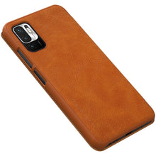 Заредете изображение във визуализатора на галерията – Nillkin Qin leather holster cover for Xiaomi Redmi Note 10 5G brown - TopMag
