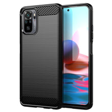 Заредете изображение във визуализатора на галерията – Carbon Case Flexible Cover TPU Case for Xiaomi Redmi Note 10 5G black - TopMag

