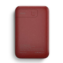 Заредете изображение във визуализатора на галерията – UNIQ Powerbank indukcyjny Hyde Air 10000mAh USB-C 18W PD Fast Wireless bordowy/maroon - TopMag
