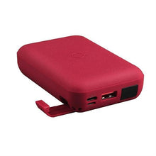 Заредете изображение във визуализатора на галерията – UNIQ Powerbank indukcyjny Hyde Air 10000mAh USB-C 18W PD Fast Wireless bordowy/maroon - TopMag
