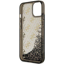 Заредете изображение във визуализатора на галерията – Original faceplate case GUESS GUHCP14XLC4PSGU for iPhone 14 PRO MAX (Liquid Glitter 4G Translucent / purple)
