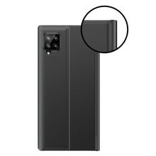 Заредете изображение във визуализатора на галерията – Sleep Case Bookcase Type Case with Smart Window for Samsung Galaxy A22 4G black - TopMag
