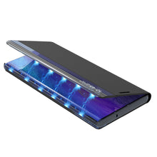 Заредете изображение във визуализатора на галерията – Sleep Case Bookcase Type Case with Smart Window for Samsung Galaxy A22 4G black - TopMag
