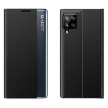 Заредете изображение във визуализатора на галерията – Sleep Case Bookcase Type Case with Smart Window for Samsung Galaxy A22 4G black - TopMag

