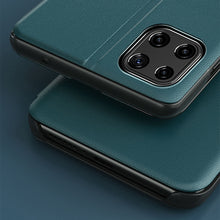 Заредете изображение във визуализатора на галерията – Eco Leather View Case elegant bookcase type case with kickstand for Samsung Galaxy A22 4G green - TopMag
