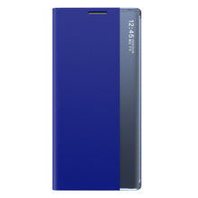 Заредете изображение във визуализатора на галерията – Sleep Case Bookcase Type Case with Smart Window for Samsung Galaxy A22 5G blue - TopMag
