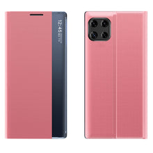 Заредете изображение във визуализатора на галерията – Sleep Case Bookcase Type Case with Smart Window for Samsung Galaxy A22 5G pink - TopMag
