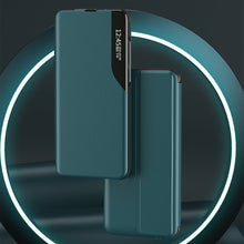 Заредете изображение във визуализатора на галерията – Eco Leather View Case elegant bookcase type case with kickstand for Samsung Galaxy A22 5G red - TopMag
