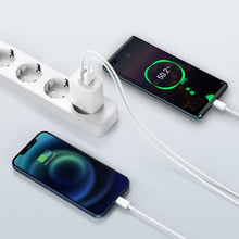 Заредете изображение във визуализатора на галерията – Baseus Compact Fast USB / USB Type C Charger 20W 3A Power Delivery Quick Charge 3.0 white (CCXJ-B02) - TopMag
