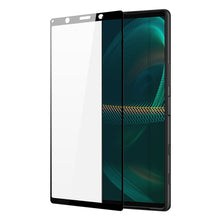 Заредете изображение във визуализатора на галерията – Dux Ducis 10D Tempered Glass Tough Screen Protector Full Coveraged with Frame for Sony Xperia 5 III black (case friendly) - TopMag
