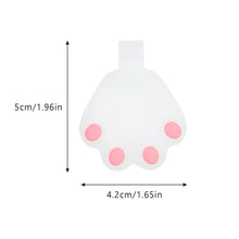 Заредете изображение във визуализатора на галерията – Cat Paw AirTag Case Silicone Case Keychain Pendant for AirTag white - TopMag
