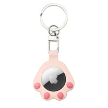 Заредете изображение във визуализатора на галерията – Cat Paw AirTag Case Silicone Case Keychain Pendant for AirTag pink - TopMag
