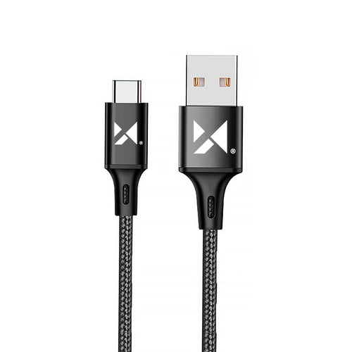 Wozinsky cable USB - USB Type C 2,4A 1m black (WUC-C1B) - TopMag