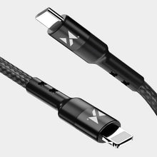 Заредете изображение във визуализатора на галерията – Wozinsky cable USB Type C - Lightning Power Delivery 18W 1m black (WUC-PD-CL1B) - TopMag
