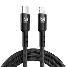 Заредете изображение във визуализатора на галерията – Wozinsky cable USB Type C - Lightning Power Delivery 18W 1m black (WUC-PD-CL1B) - TopMag
