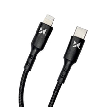 Заредете изображение във визуализатора на галерията – Wozinsky cable USB Type C - Lightning Power Delivery 18W 1m black (WUC-PD-CL1B) - TopMag
