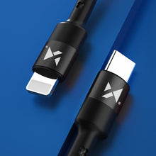Заредете изображение във визуализатора на галерията – Wozinsky cable USB Type C - Lightning Power Delivery 18W 2m black (WUC-PD-CL2B) - TopMag
