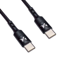 Заредете изображение във визуализатора на галерията – Wozinsky cable USB Type C - USB Type C Power Delivery 18W 2m black (WUC-PD-CC1B) - TopMag
