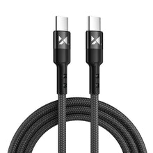 Заредете изображение във визуализатора на галерията – Wozinsky cable USB Type C - USB Type C Power Delivery 18W 2m black (WUC-PD-CC2B) - TopMag
