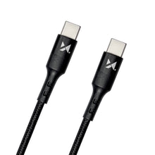 Заредете изображение във визуализатора на галерията – Wozinsky cable USB Type C - USB Type C Power Delivery 18W 2m black (WUC-PD-CC2B) - TopMag

