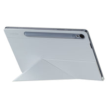 Заредете изображение във визуализатора на галерията – Flip case with stand for Samsung Galaxy Tab S9 Smart Book Cover - white
