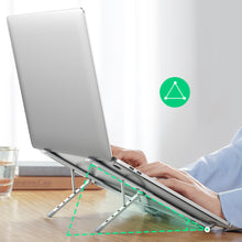 Заредете изображение във визуализатора на галерията – Ugreen foldable adjustable laptop stand silver (LP451)
