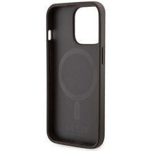 Заредете изображение във визуализатора на галерията – Guess GUHMP13LP4RPSW iPhone 13 Pro / 13 6.1" brown/brown hardcase 4G Printed Stripes MagSafe

