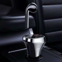 Заредете изображение във визуализатора на галерията – Joyroom car charger with wireless earphone 2x USB Bluetooth 5.0 30W 2.1 A Quick Charge 3.0 black (JR-CP2) - TopMag
